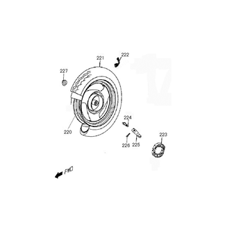 Koło tylne Giantco Venus I matowe antracyt
