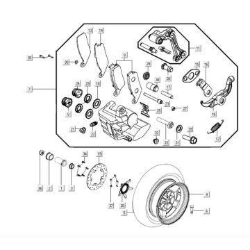 Koło tylne Kymco Myroad 700i