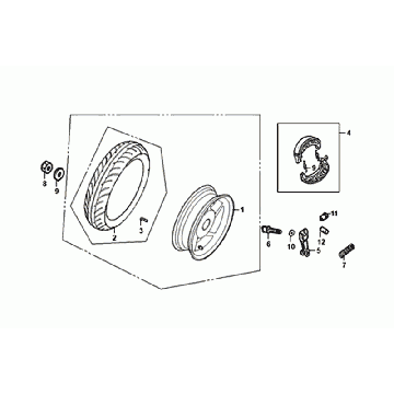 Kup Tylne Sym Orbit III Czarne