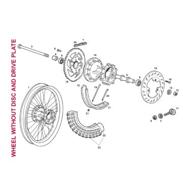 Koło tylne SENDA R X-TREME 2007 E2 3ED