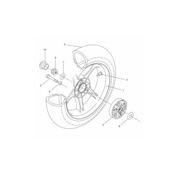 Yamaha Aerox 2-suwowy 2013 tylne koło