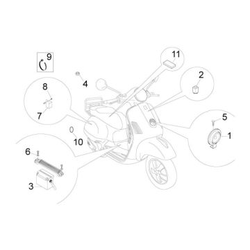 Części elektryczne Vespa Lx 2-suwowy