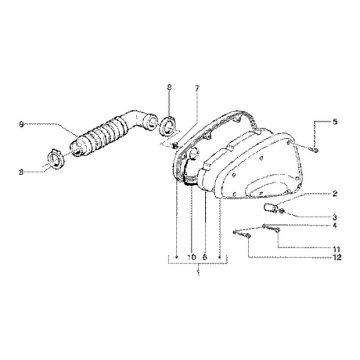 Filtr powietrza Gilera Runner 180cc FXR 2-suwowy