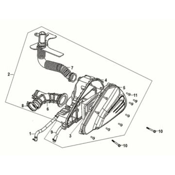 Air Cleaner Sym Orbit III 125I E5