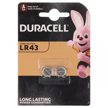 Bateria 1,5 V LR43 Duracell (2 szt.)