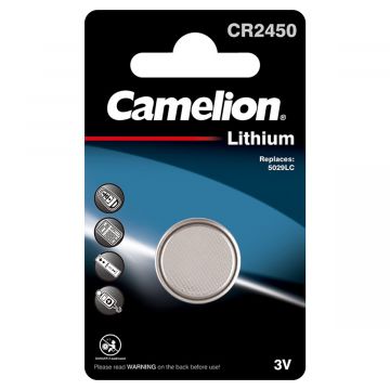 Przycisk baterii płaski Camelion CR2450 litowy