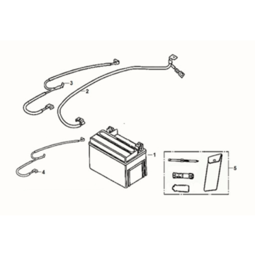 Battery - tool box Sym Fiddle IV 125i LC ABS E5 2020-2021 Battery - tool box Sym Fiddle IV 125i LC ABS E5 2020-2021