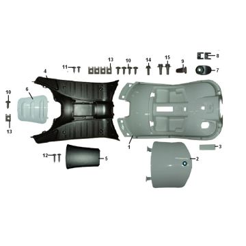 Osłona nóg - Podnóżek Senzo RivalUX S 4-suwowy