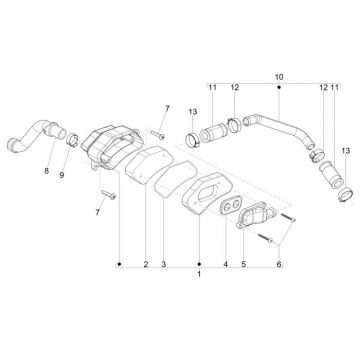 Filtr powietrza Vespa Sprint 2-suwowy