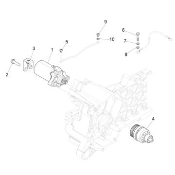 Bendix - Rozrusznik Piaggio Zip 4-suwowy (Euro 4 wtrysku IGET)