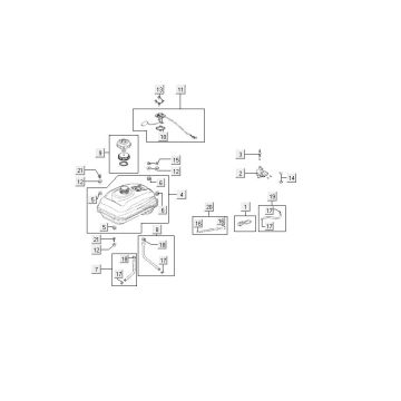 Zbiornik paliwa Kymco MXU 150