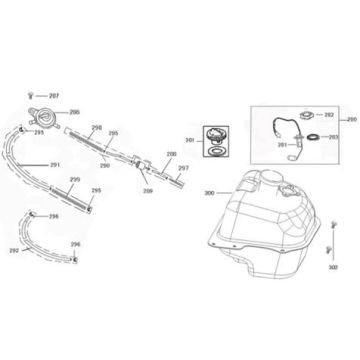 Zbiornik benzyny AGM SP50 brązowy