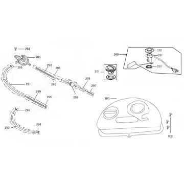 Zbiornik benzyny Benzhou YY50QT-45A smokey