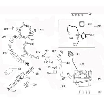 Zbiornik benzyny Benzhou ZN50QT-36 creme