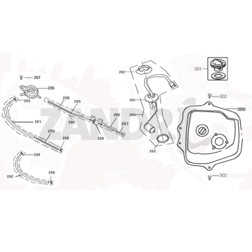 Zbiornik benzyny BTC Riva Sport czarny