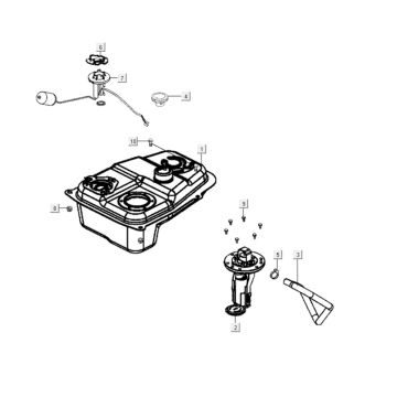 Zbiornik paliwa Kymco Agility City 16 200i