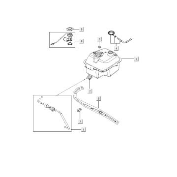 zbiornik benzyny Kymco Agility RS 4-suwowy biały 11