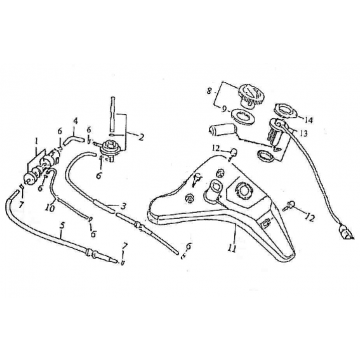 Zbiornik benzyny Neco Borsalino 125cc
