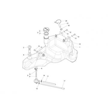 Zbiornik paliwa Piaggio Zip 2000 4-suwowy AC