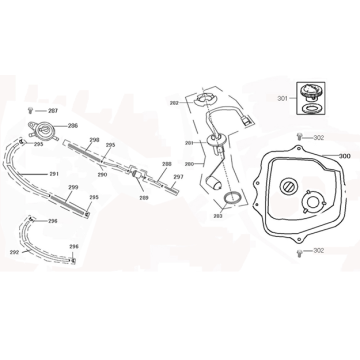 Zbiornik benzyny Senzo RivalUx S brąz