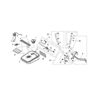 Zbiornik benzyny Sym Jet Sport-X 2-suwowy