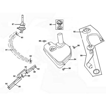 Zbiornik benzyny Viraggio Sensa 4-suwowy