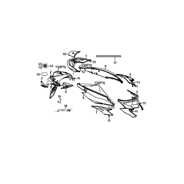 Poszycie Sym Jet 14 czerwone (R-010C)