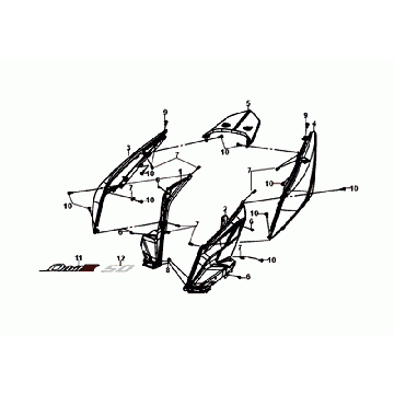 SIDING Sym Orbit III Czarny