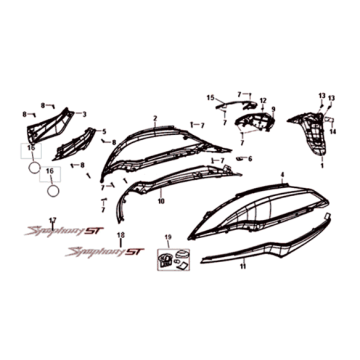 Platerowanie Sym Symphony ST 200I Szary (GY-010U)