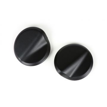 Spiegeldoppen voor spiegelgaten BGM PRO Vespa GTS 125-300 (ZAPMA3100,ZAPMA3200,ZAPMA3300) GTS HPE,Supertech (ZAPMA3600) mat zwart (099/c)