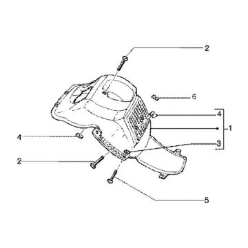 Błotnik wewnętrzny Gilera Runner 180cc FXR 2-suwowy