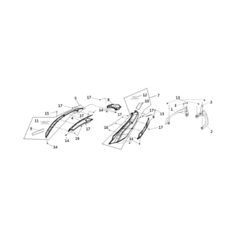 Body cover Sym Joymax Z 125 E4 WHITE (WH-300P)