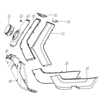 Obudowa przednia Niu NQI Cargo