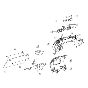 Lampa tylna Niu M1 antracyt