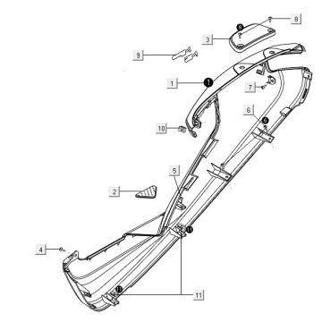 Panel boczny prawy Niu M1 antracyt
