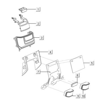 Lampa tylna antracytowa Niu N1S
