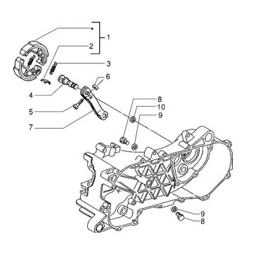 Dźwignia hamulca Piaggio Zip RST 
