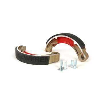 Remschoenen BGM PRO diameter=127x20 mm voor remtrommel BGM5310 Vespa 8 inch achter,2 steunen,Vespa VNB4T naar VNB6T (a),VBB2T (a) ook gebruikt voor het ombouwen van 10 inch naar 8 inch