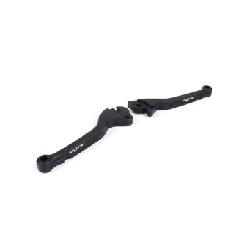 Remhendel met koppelingshendel (set) BGM PRO CNC schijfrem (HENG TONG) Vespa PX (2004->) mat zwart ABE