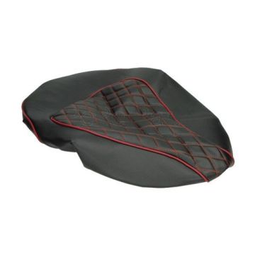 Poszycie siedziska Piaggio Zip chesterfield czarno-czerwone