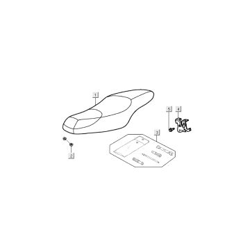 Buddyseat Kymco Filly 4-suwowy srebrny