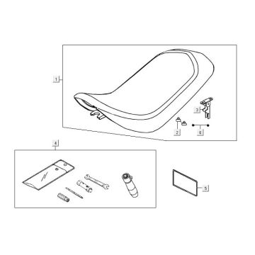 Seat Kymco Maxxer 90 Czarny