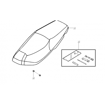 Seat Kymco Super8 Street 50i E4 Mat Czarny