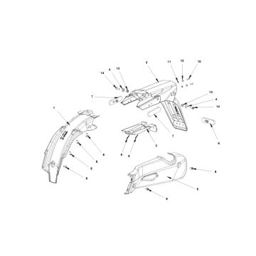 Błotnik tylny Bye-Bike-Bye-Bike Achterspatbord