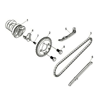 Cam shaft-cyl. head L.side cover Sym Symphony ST 125I LC E5