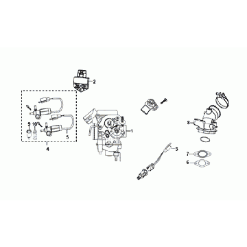 Gaźnik Sym Fiddle III Euro4