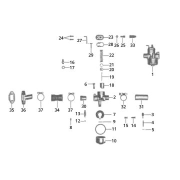 Gaźnik Bing Zundapp GTS 50 517-40L0