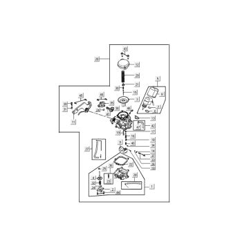 Gaźnik Kymco Zwinność tłuszczu 12' 4-suwowy techno srebrny