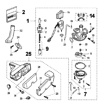 Gaźnik Peugeot Fox Deluxe Czarny