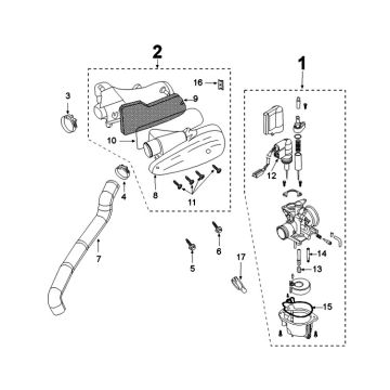 Carburateur Peugeot Kisbee 2-takt